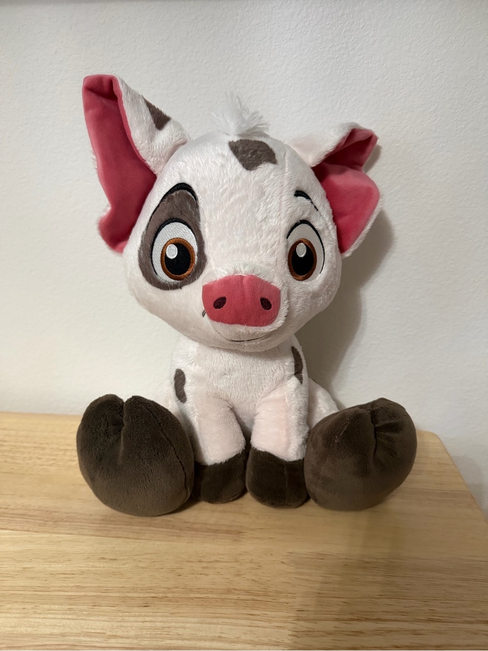 Disney Pua Plush Piglet Toy - White, Pink & Brown